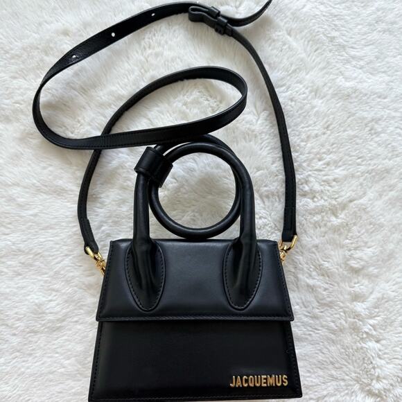 Jacquemus the knot Chiquito black bag Retail 1020$ - Picture 2 of 15